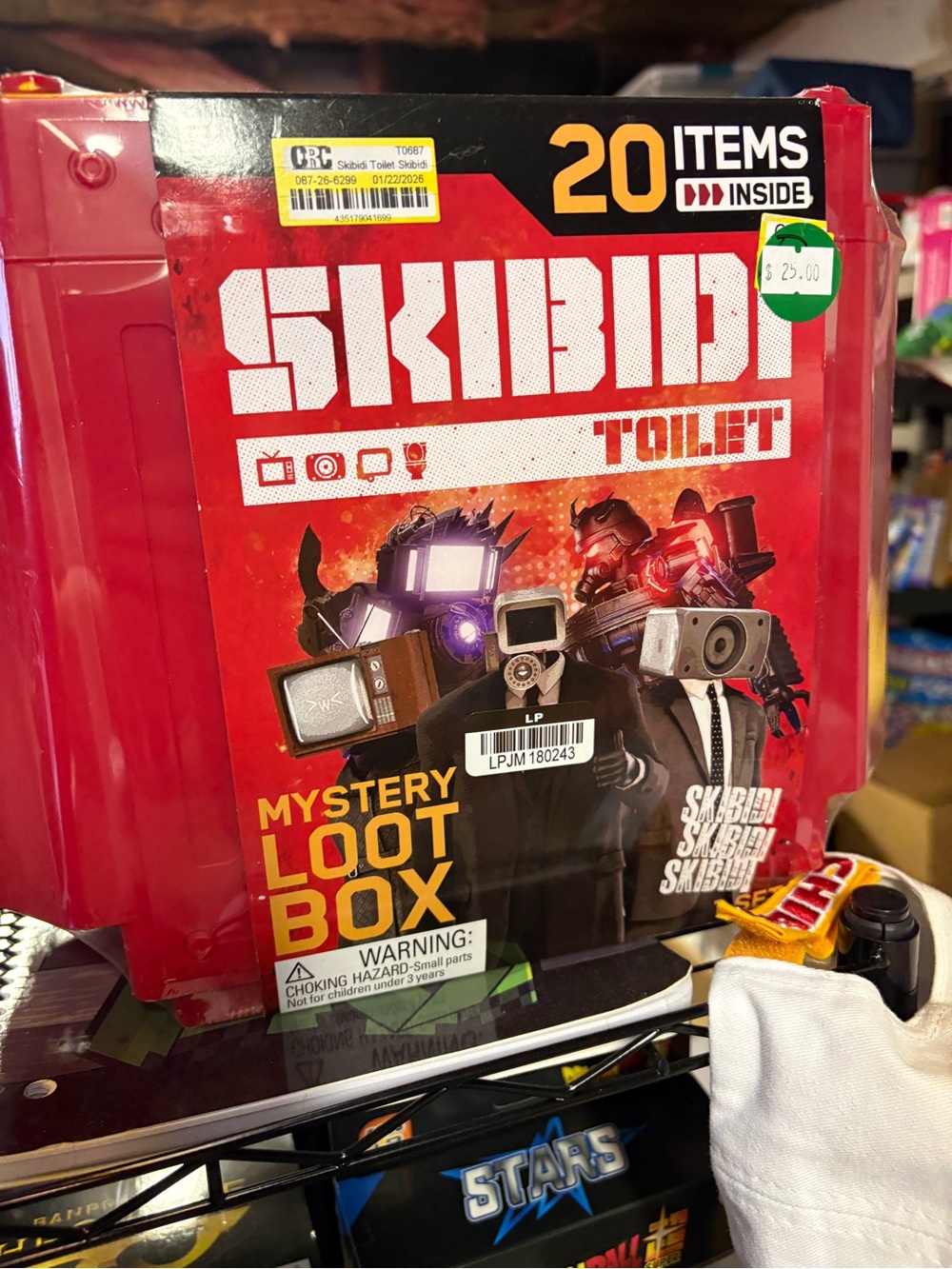 Nwt skibidi toilet Mystery Loot Box Toilet - Red Kids Toy
